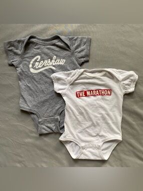 THE MARATHON CLOTHING Baby 3M/6M Onesies Bundle
